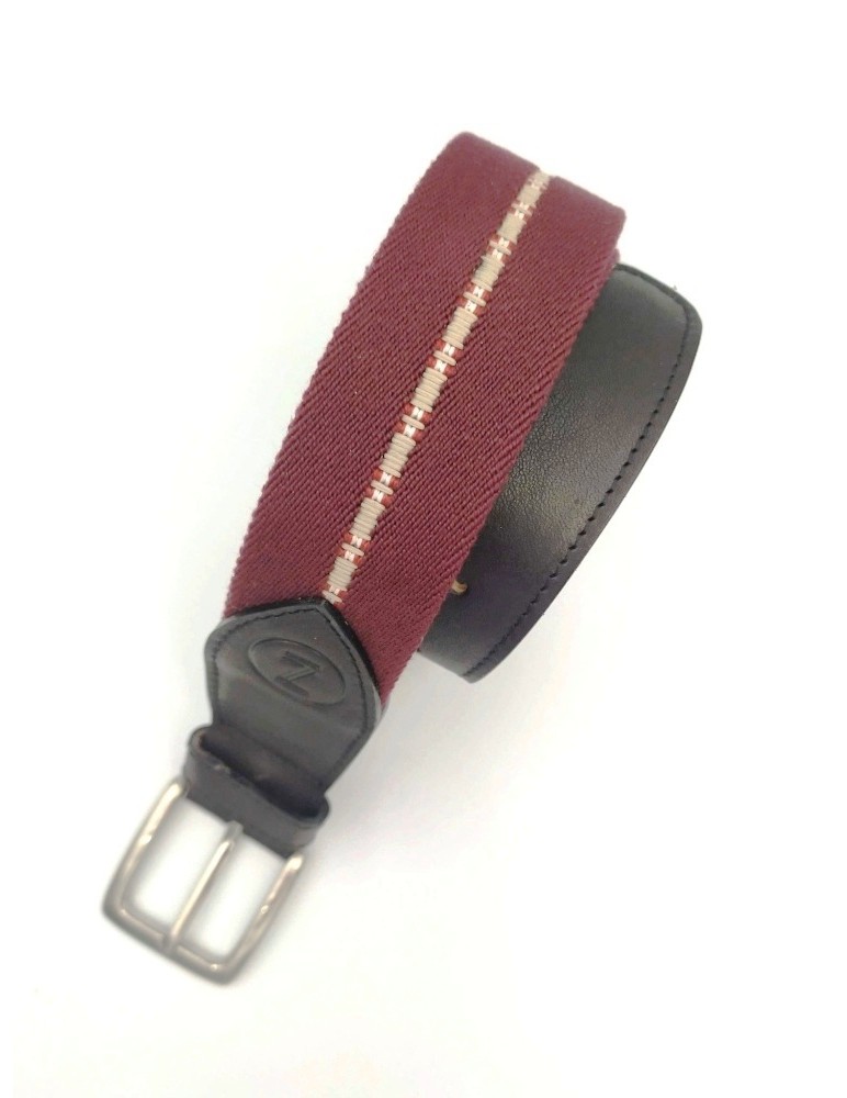 Bordowy Pasek z kolekcji casual
