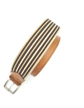 Beżowo-brązowy pasek z kolekcji casual