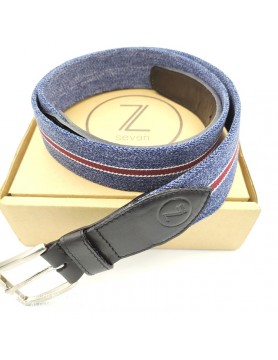 Blue melange belt from the casual collection